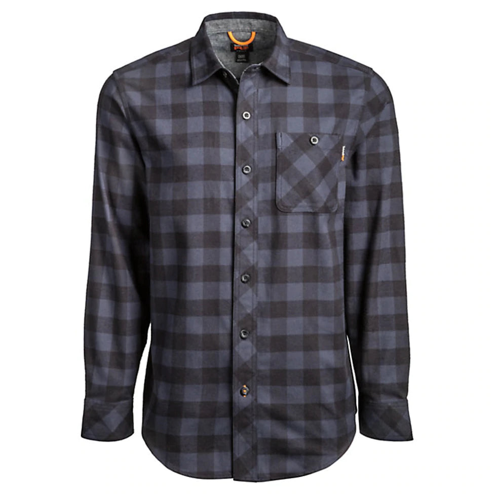 Timberland PRO Woodfort Midweight Flannel Shirt for Men - Durable Work Shirt with Comfort Fit - Ideal for Outdoor Work, Hiking & Casual Wear (Style A1V49)