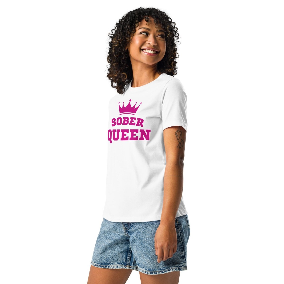 Sober Queen T-Shirt for Women - Funny Motivational Tee - Perfect for Recovery, Sobriety & AA Meetings