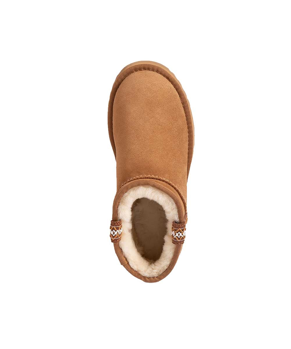 Women's UGG Tass Ultra Mini Platform Boots - Cozy Winter Ankle Booties with Fur Lining | Perfect for Casual Outfits, Snow Days & Holiday Gatherings