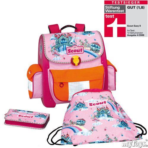 Scout Easy II Zauberfee 4-Piece School Backpack Set for Kids - Durable Bookbag with Pencil Case, Lunch Box & Water Bottle - Perfect for Elementary Students, School Supplies & Daily Use