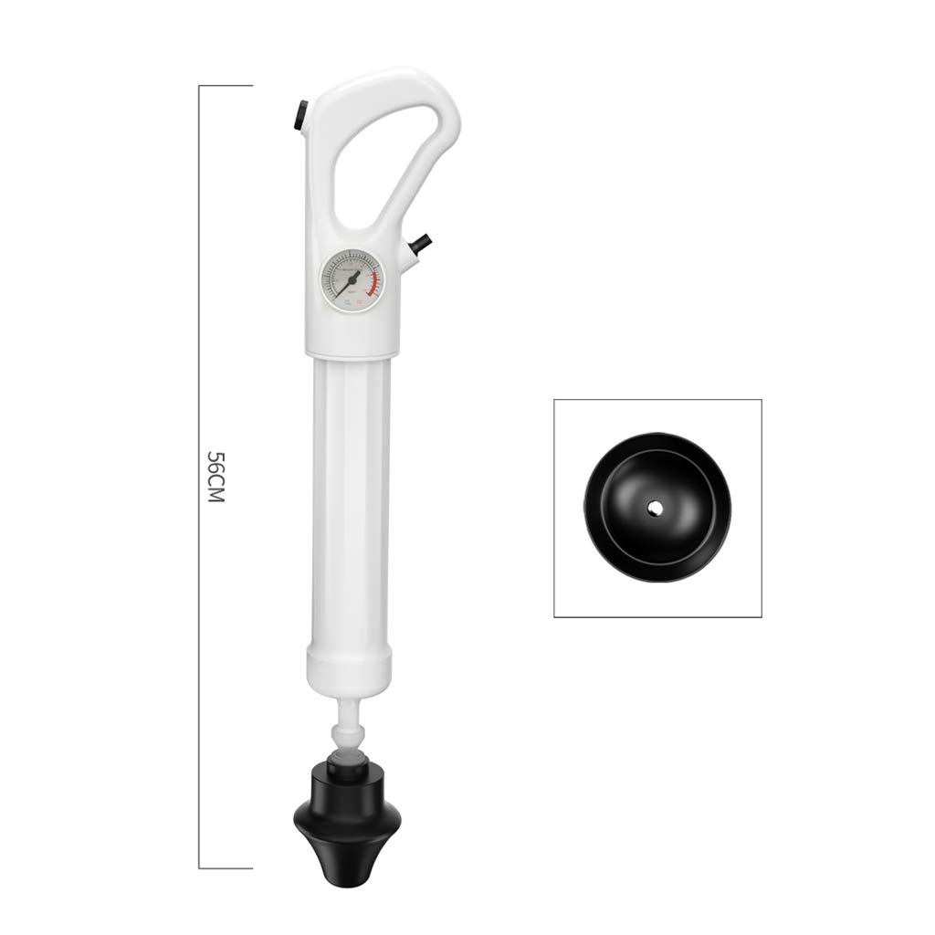 Inflatable Toilet Plunger - Powerful Drain Cleaning Tool for Kitchen Sink & Bathroom Clogs - Heavy Duty Sewer Dredge Tool - Perfect for Home, RV, and Commercial Use