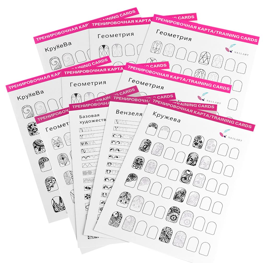 Healifty French Manicure Stamp Nail Kit - 12 Sheets Nail Stamping Plates Set with Stamper & Stencils for Professional Nail Art Designs | Perfect for Salon, Home Manicure & DIY Nail Art Enthusiasts
