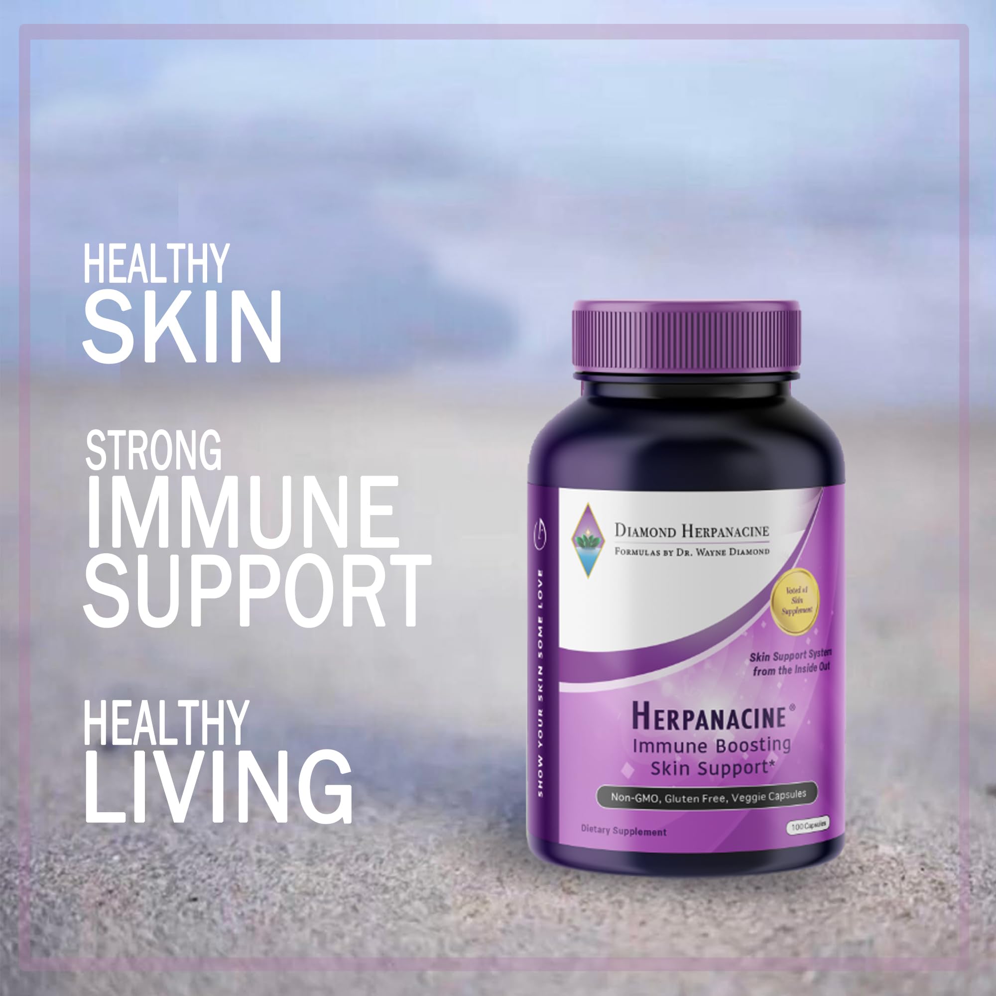 Diamond Natural Skin Care & Immune Support Vitamins - Clear Skin & Boost Immunity from Within - 100% Natural Ingredients (2 Pack) - Perfect for Daily Wellness & Radiant Skin