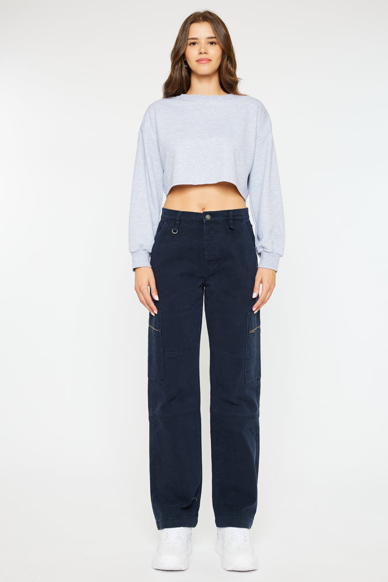 Jainie Women's High Rise Straight Leg Jeans - Slim Fit Stretch Denim Pants for Casual Wear & Everyday Outfits