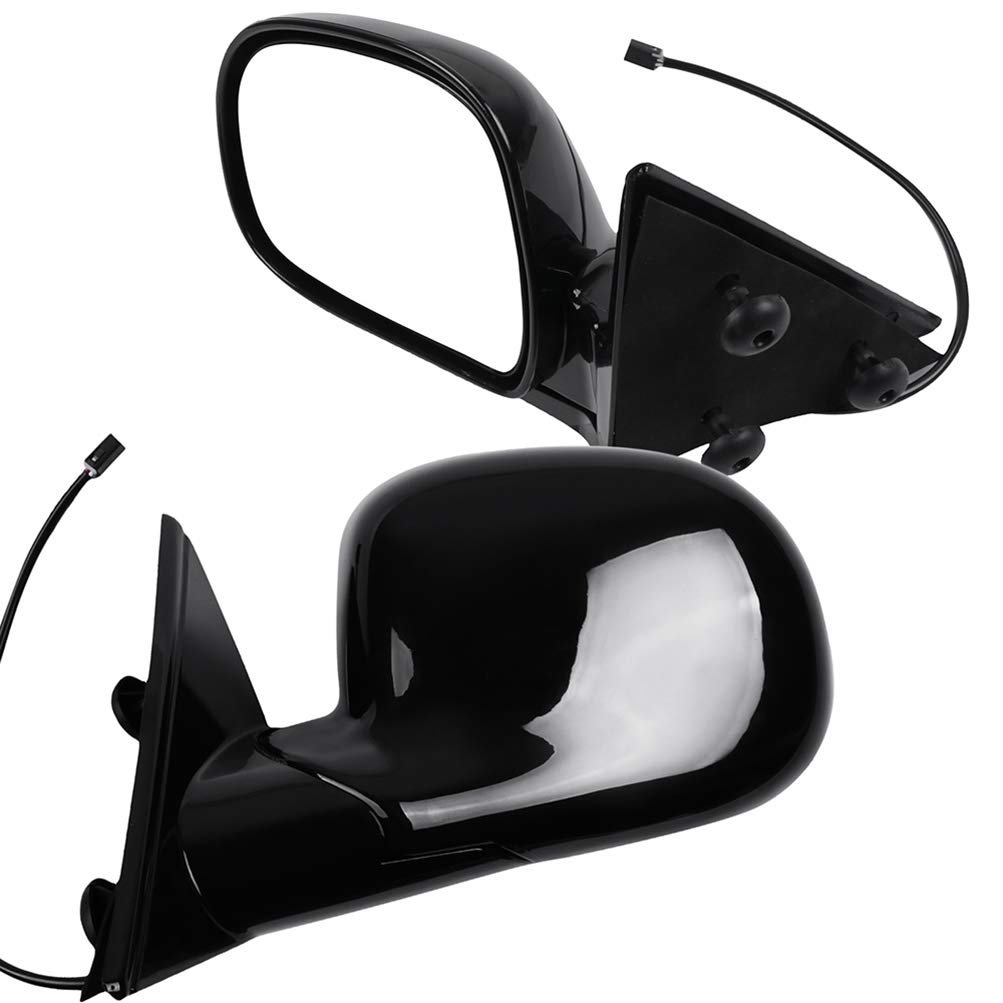 SCITOO Left & Right Side View Mirrors for Chevy S10 1994-1997, Blazer, GMC Jimmy 1995-1997, Sonoma, Isuzu & Oldsmobile - Manual Fold Power Adjustment Replacement Mirrors (GM1320127, 15150851) - Perfect for Off-Roading, Daily Commuting & Truck Upgrades