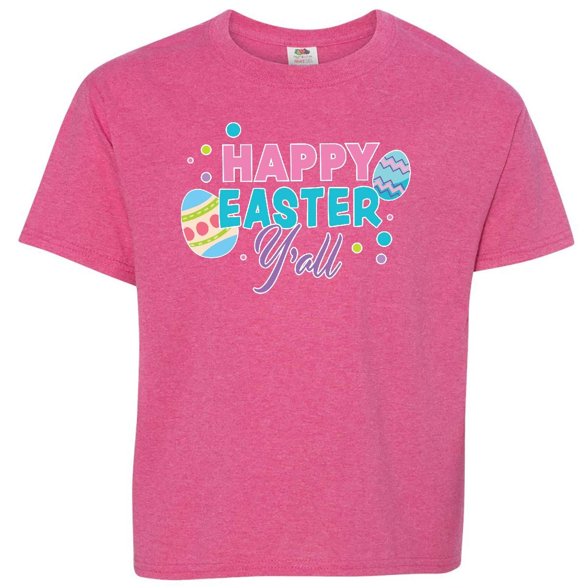 Happy Easter Y'all T-Shirt with Easter Eggs - Youth Easter Apparel for Celebrations