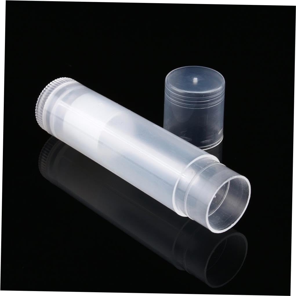 50-Pack 5ml Clear Lip Balm Tubes - Empty DIY Containers for Homemade Lip Balms, Cosmetics & Craft Projects - Perfect for Small Batch Production, Gift Making & DIY Beauty Products