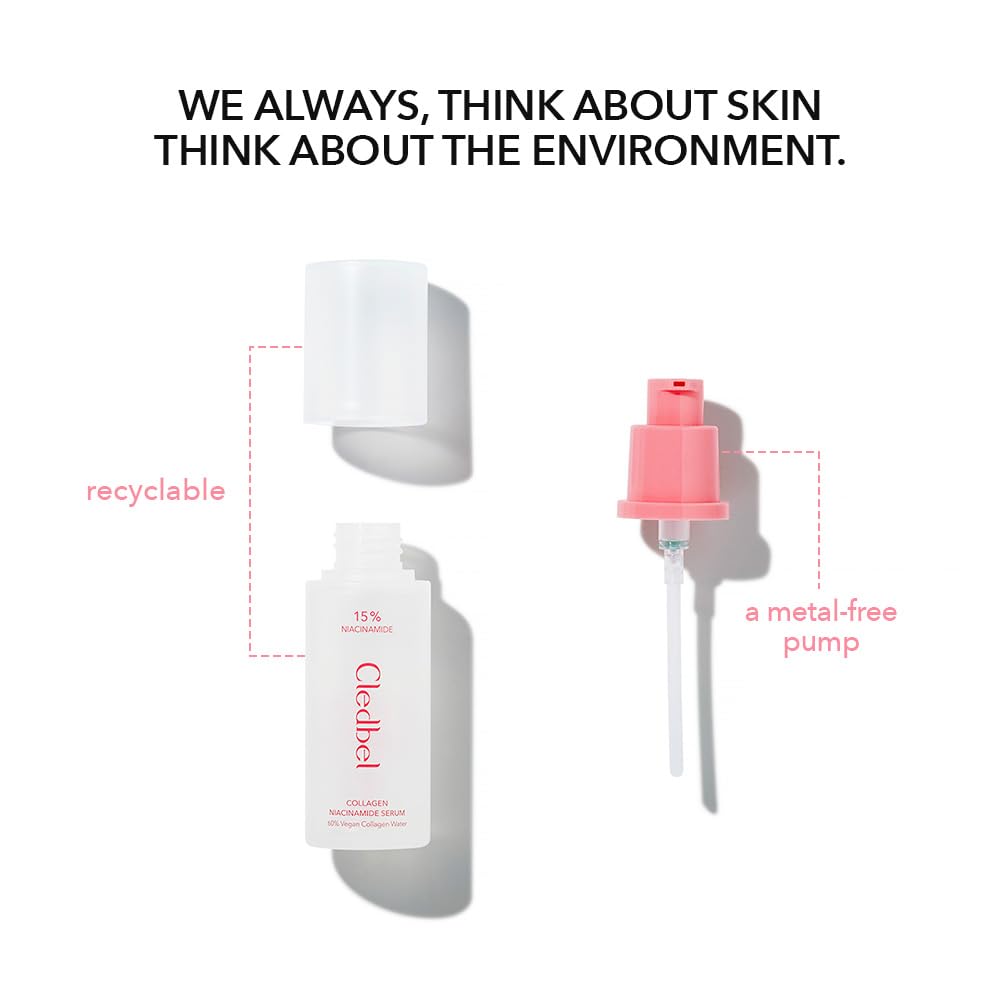 Collagen Niacinamide Serum 50ml - Brightening & Pore Minimizing Face Serum with 63% Vegan Collagen, 15% Niacinamide, Hyaluronic Acid | Korean Skincare for Dark Spots, Uneven Skin Tone | Vegan, Paraben-Free | Perfect for Daily Skincare Routine & Nighttime Hydration