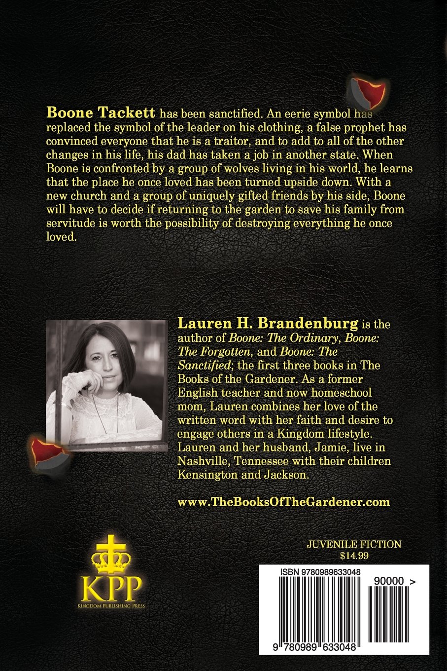 Boone: The Sanctified (The Books of the Gardener) - Christian Fantasy Novel for Adults, Spiritual Growth & Biblical Allegory - Perfect for Book Clubs & Bible Study Groups