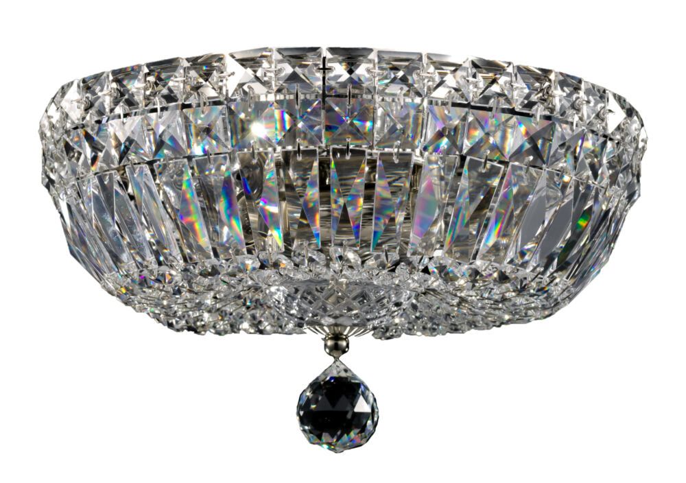 Basfor Crystal Ceiling Light Fixture - 16/12/3 Light Chandelier for Dining Room, Living Room & Bedroom - Elegant Modern Lighting for Home Decor
