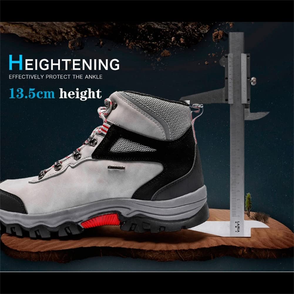 Men's Waterproof Hiking Boots - Lightweight Durable Ankle Boots with Multi-Terrain Lugs for Outdoor Adventures, Work & Camping | Non-Slip Camouflage Design for All Weather Conditions