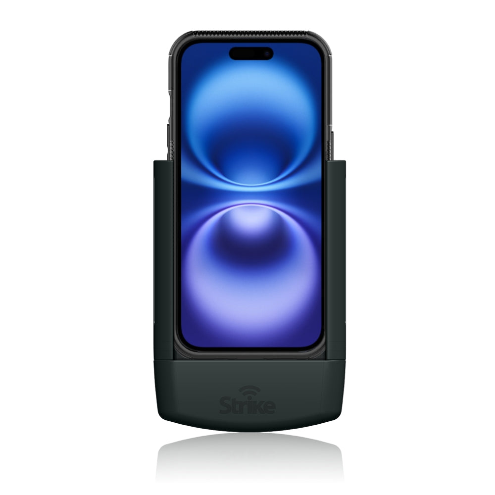 iPhone 16 Car Mount Holder Compatible with Strike Rugged Case - Secure Hands-Free Charging Stand for Driving, Commuting & Road Trips
