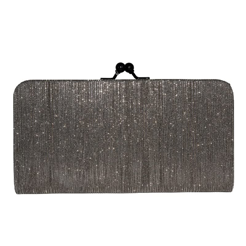 Sparkly Riwaan Glitter Clutch Purse for Women - Elegant Evening Bag with Secure Twist Lock Closure | Perfect Wedding Clutch, Bride Purse & Party Handbag (1 Unit) | Ideal for Prom, Cocktail Parties & Special Occasions