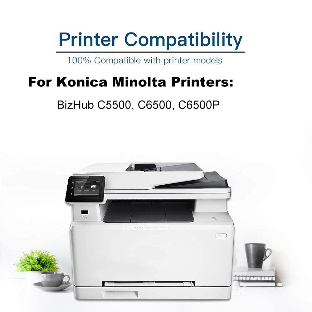 8-Pack TN610 Toner Cartridge for Konica Minolta Bizhub - High Yield Printing for Offices