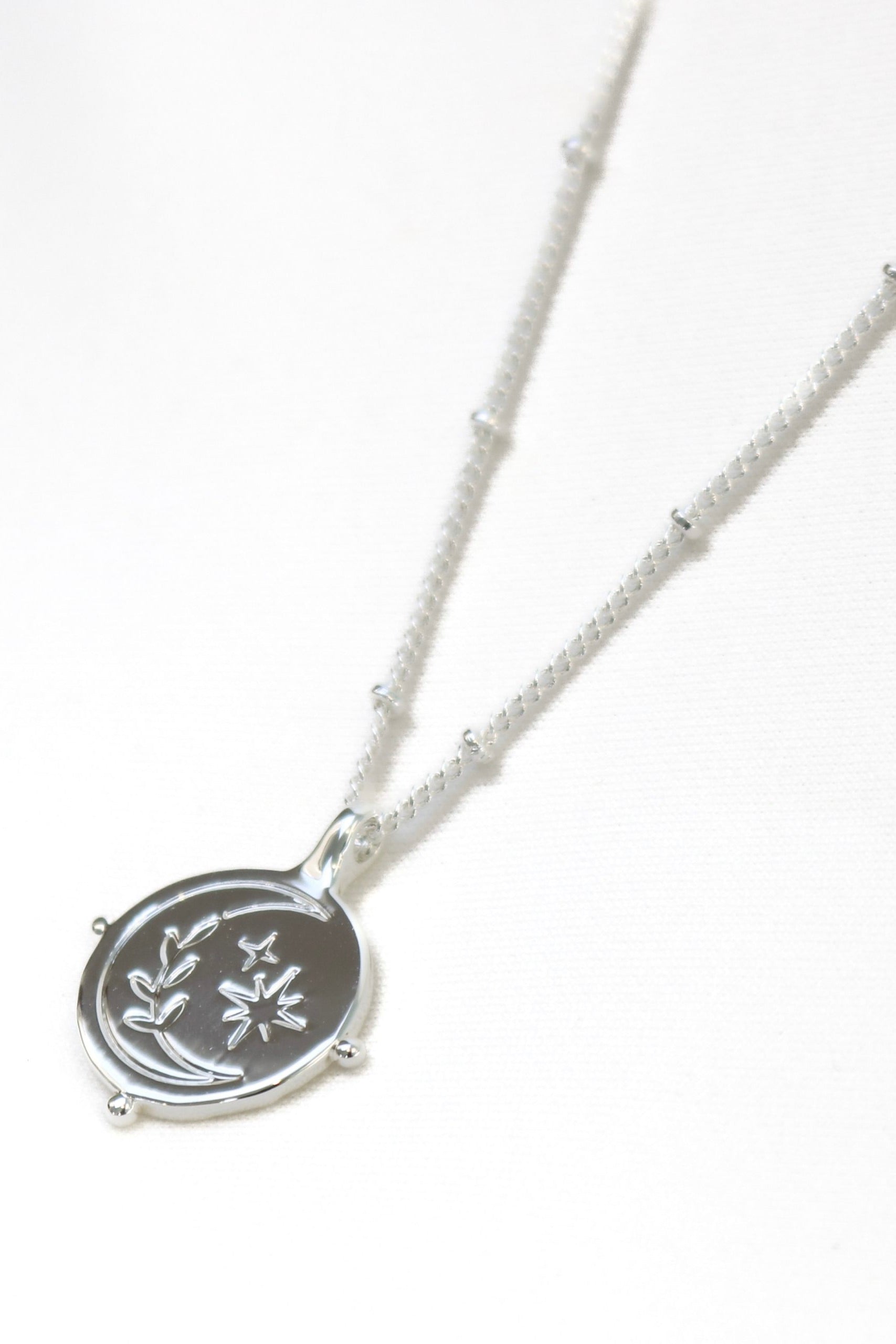 Ethereal Sterling Silver Plated Circle Pendant Necklace for Women - Elegant Minimalist Jewelry for Everyday Wear, Gift Giving & Special Occasions