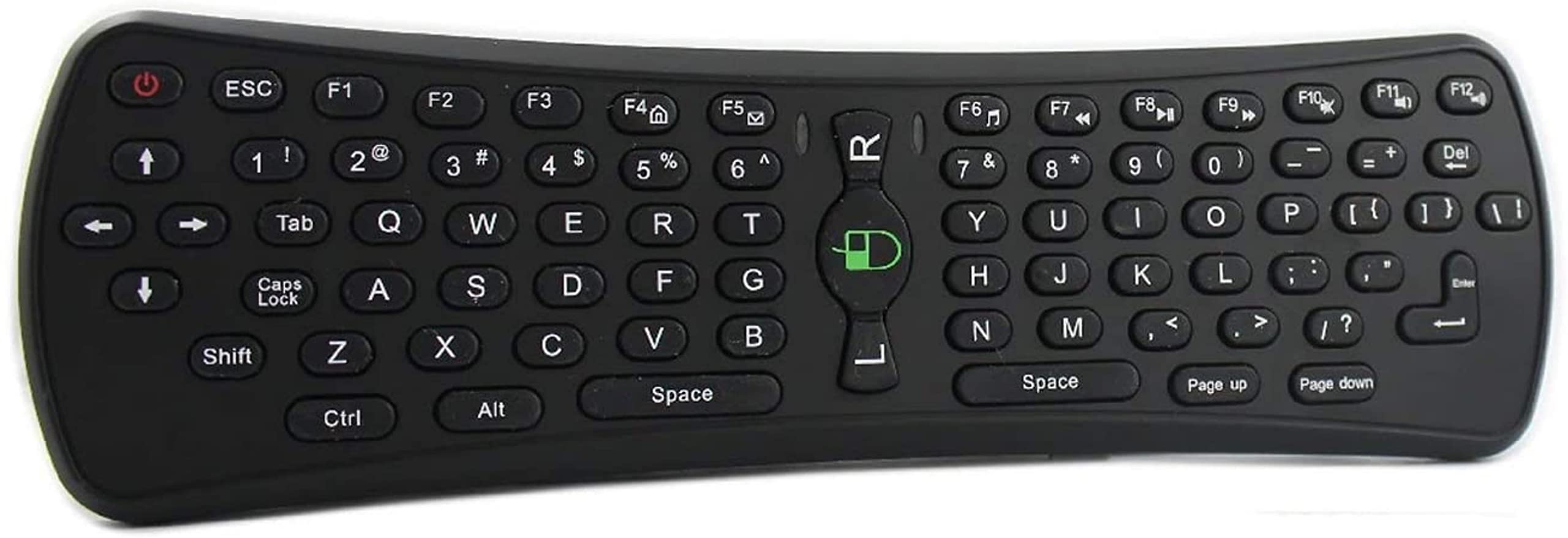 SANOXY 2.4GHz Wireless Air Mouse Keyboard with Backlit, Rechargeable Battery & Ergonomic Design - Perfect for Gaming, Smart TV, PC & Home Office Use