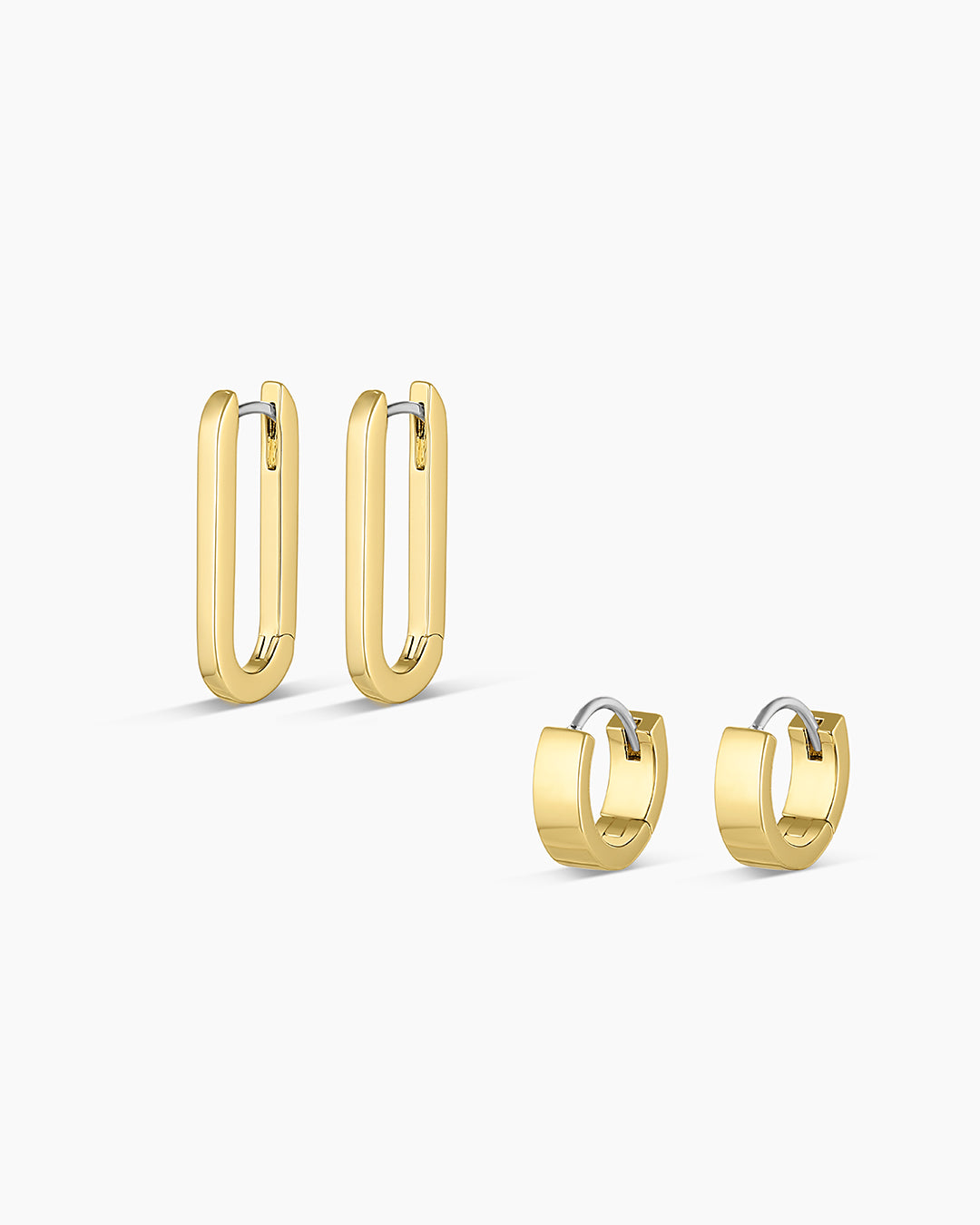 Rose Huggie Earrings Set - 14K Gold Plated Rose Stud Earrings for Women, Minimalist Dainty Huggies for Everyday Wear | Perfect Gift for Valentine's Day, Anniversary & Bridal Jewelry