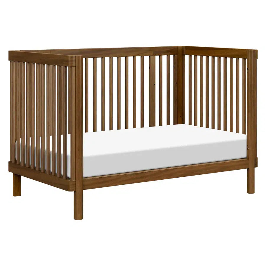 Babyletto Pogo 8-in-1 Convertible Crib in Natural Walnut Finish - Safe & Stylish Nursery Furniture for Newborn to Toddler - Perfect for Modern Baby Rooms & Daycare Centers