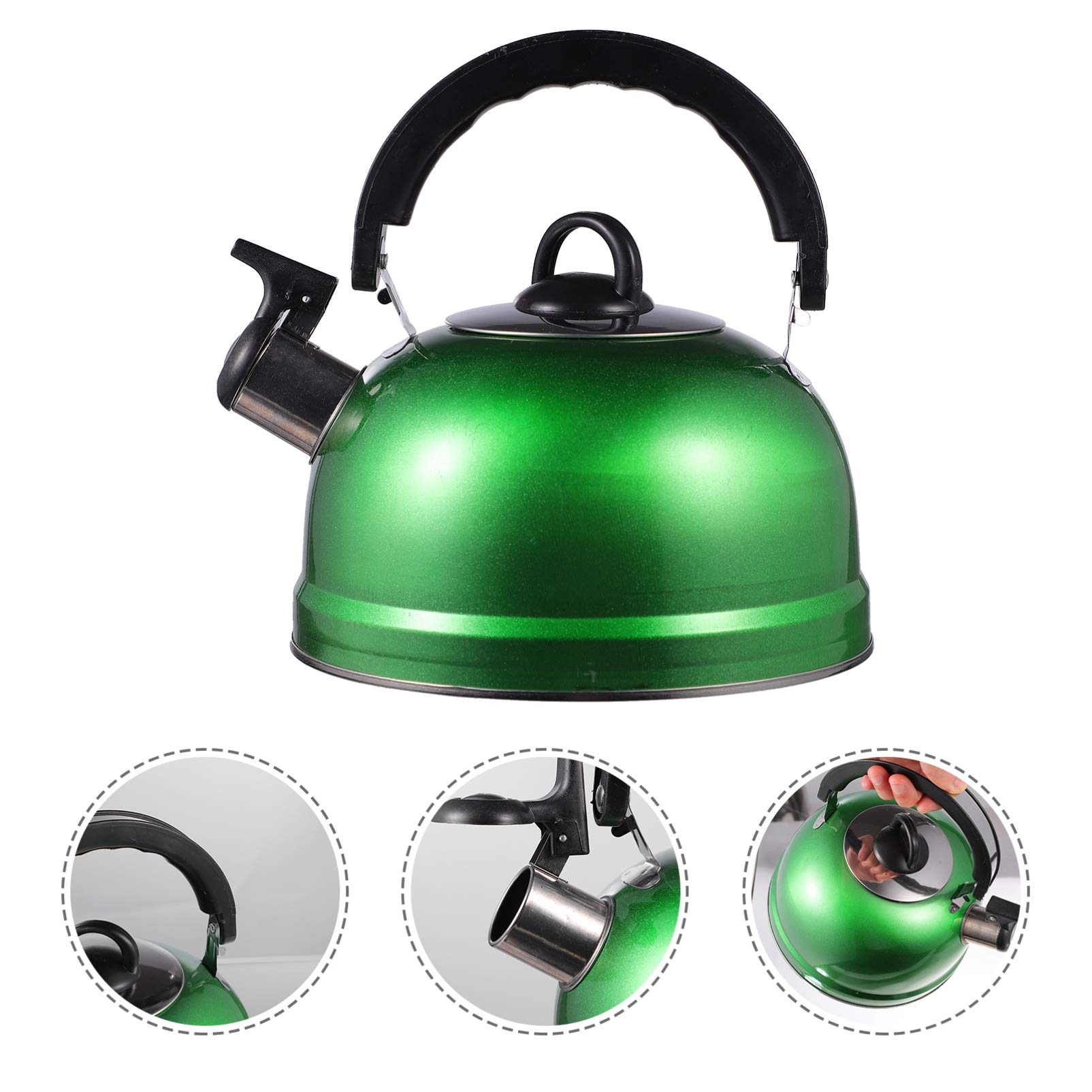 1pc Stainless Steel Chirping Kettle - Large Capacity Whistling Tea Kettle for Home & Kitchen - Perfect for Boiling Water, Making Tea, and Coffee - Ideal for Stovetop Use, Camping, and Daily Household Needs