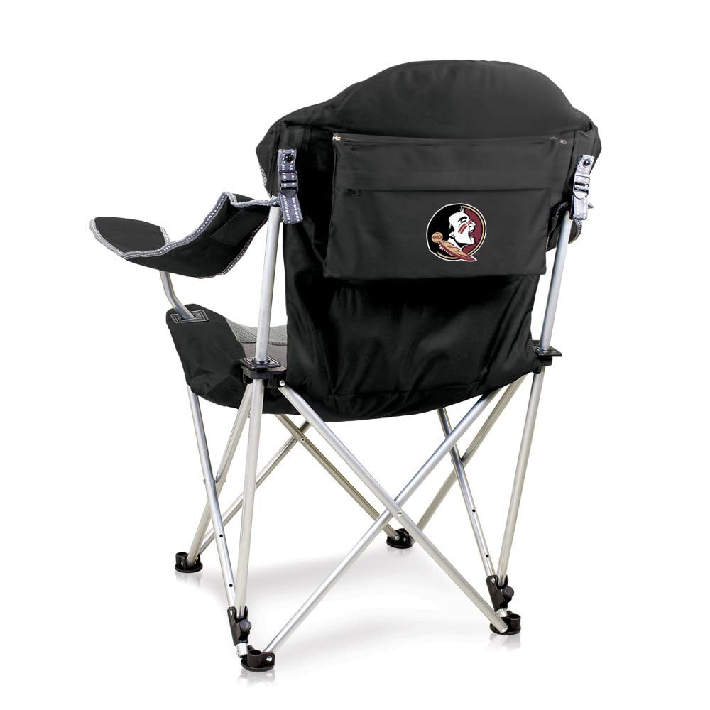 PICNIC TIME NCAA Arkansas Razorbacks Folding Camp Chair - Portable Outdoor Reclining Beach Chair for Adults with Carry Bag - Perfect for Camping, Tailgating, Beach & Sporting Events
