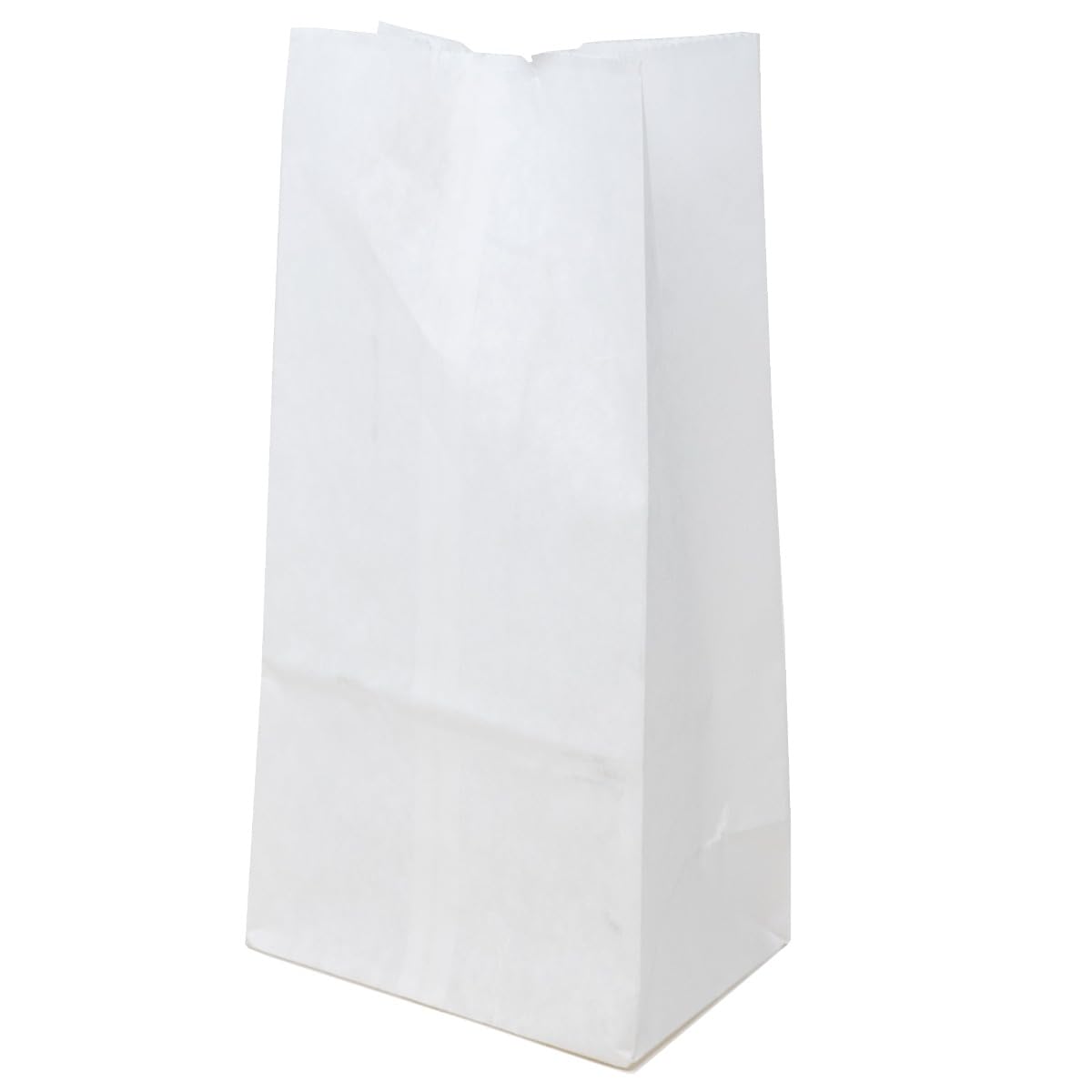 4# Waxed Bakery Bags - Plain White, 5