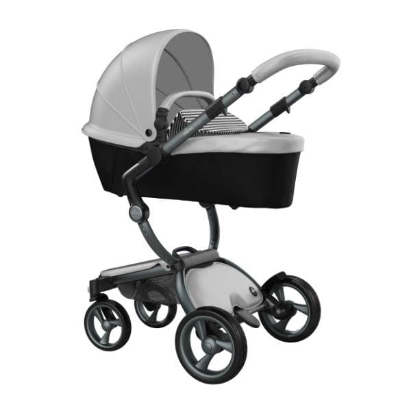 Mima Xari 4G Complete Baby Stroller - Graphite Grey/Argento/Black & White - Lightweight Travel System for Newborns & Toddlers - Perfect for Shopping, Travel & Daily Walks