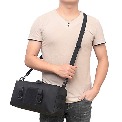 Waterproof 600D Nylon Military Tactical Shoulder Bag - Outdoor Climbing, Camping & Hiking Waist Pack with MOLLE System - Perfect for Adventure Travel & Survival Gear Storage