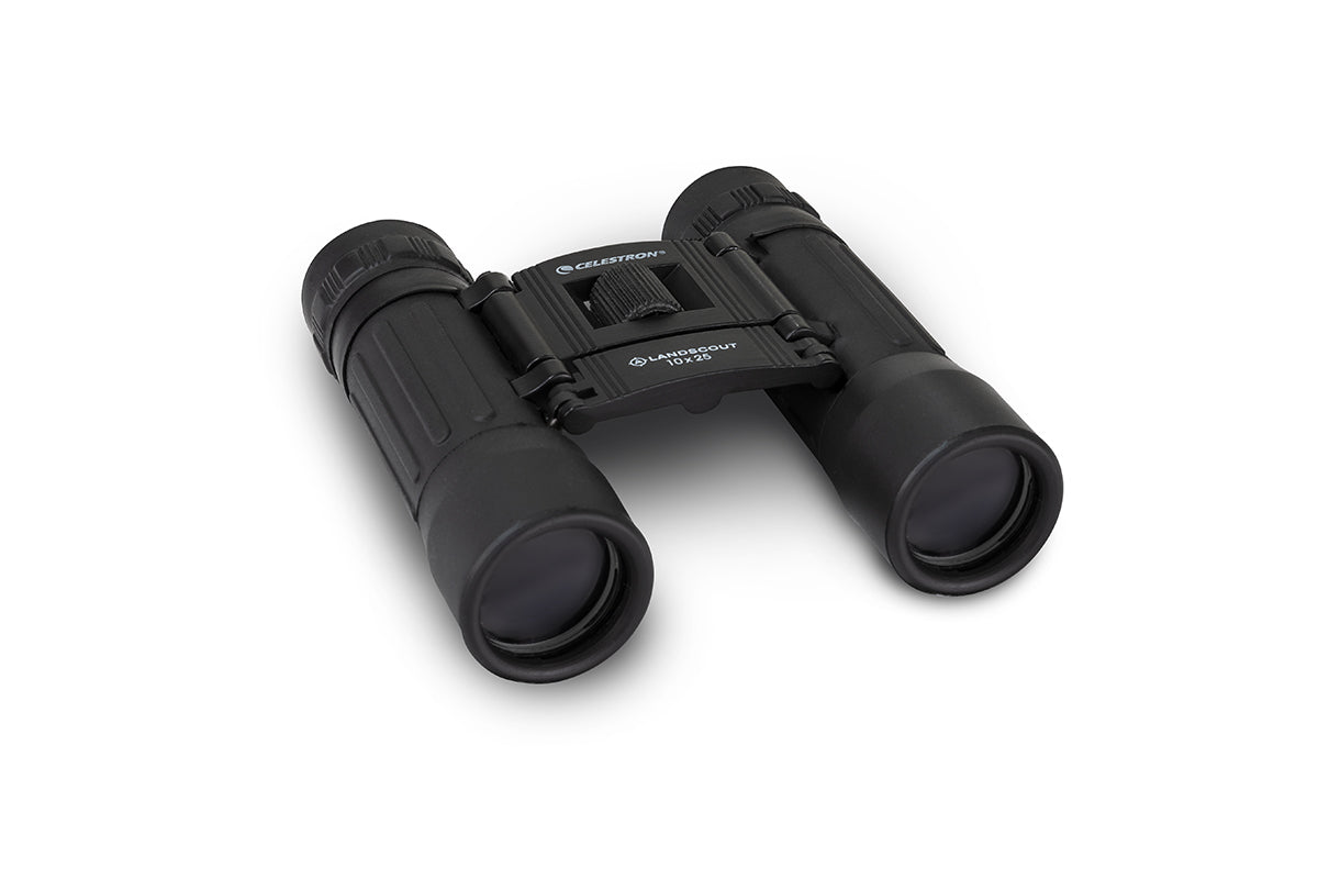 LandScout 10x25mm Roof Binoculars - Compact & Waterproof Clamshell Design for Bird Watching, Hiking, and Outdoor Adventures