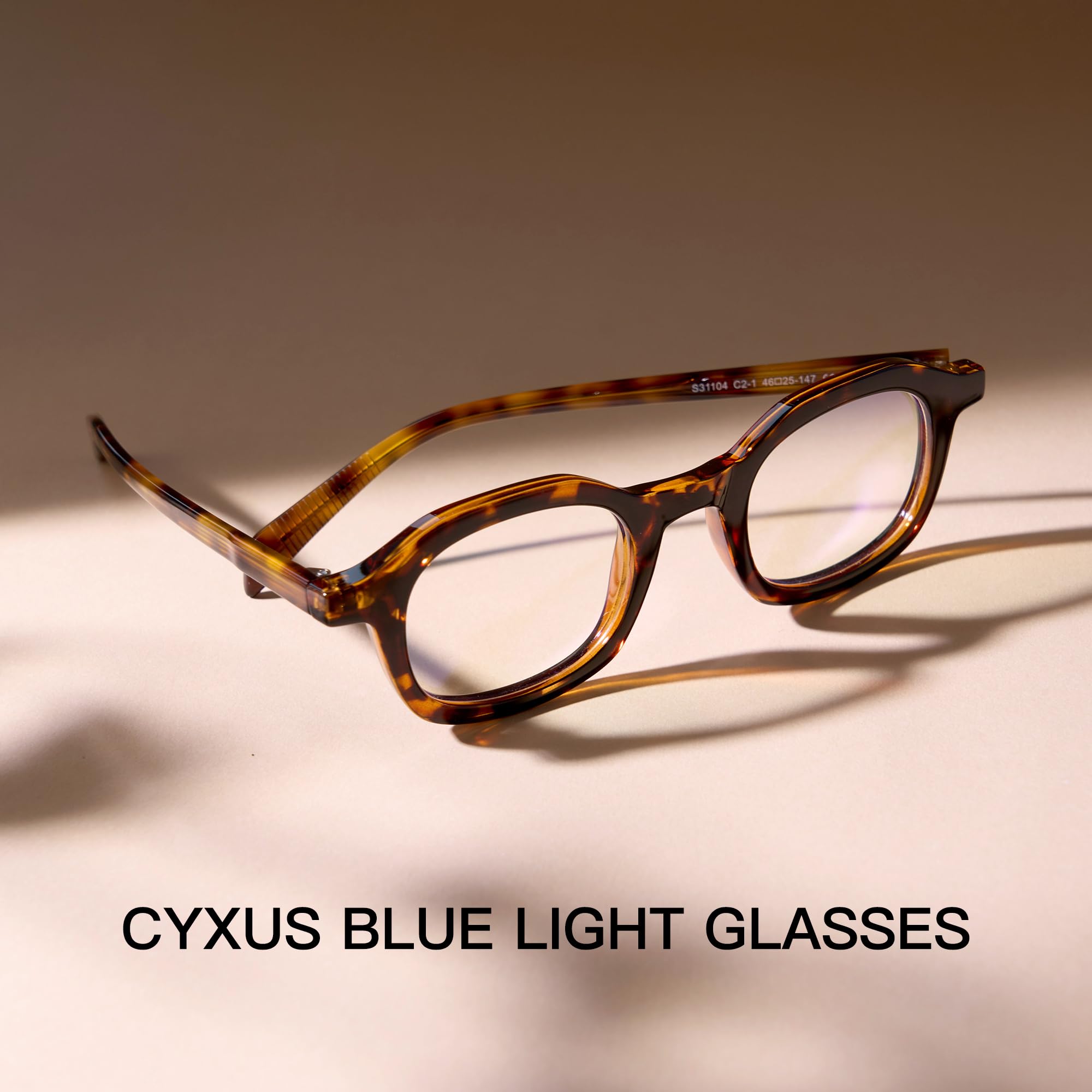 Cyxus Blue Light Blocking Glasses for Men & Women - Computer Glasses, Gaming Glasses, Screen Protection Eyewear (Model 8559) - Reduce Eye Strain for Work, Gaming & Digital Screen Use