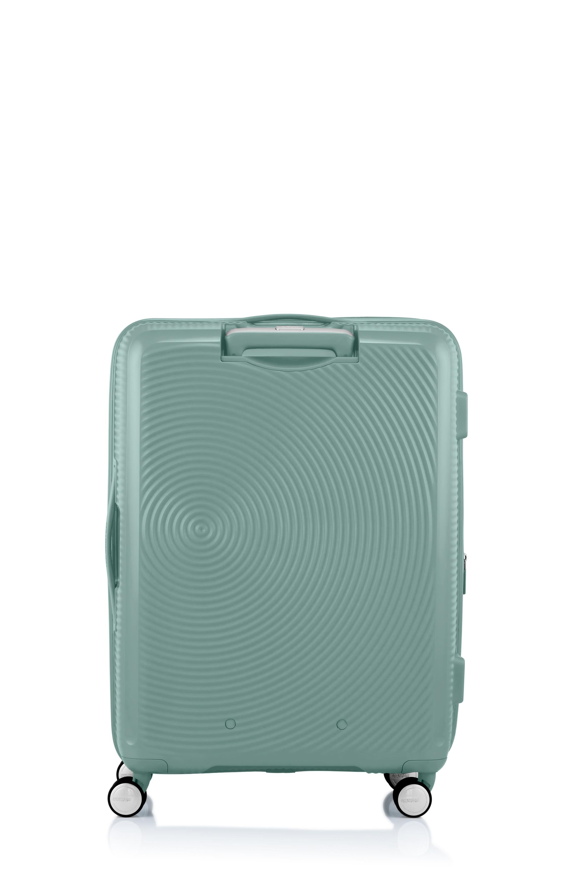 American Tourister 69cm Curio 2.0 Spinner Luggage - Urban Green Hardshell Suitcase for Travel, Business & Vacation | Lightweight & Durable Carry-On Bag