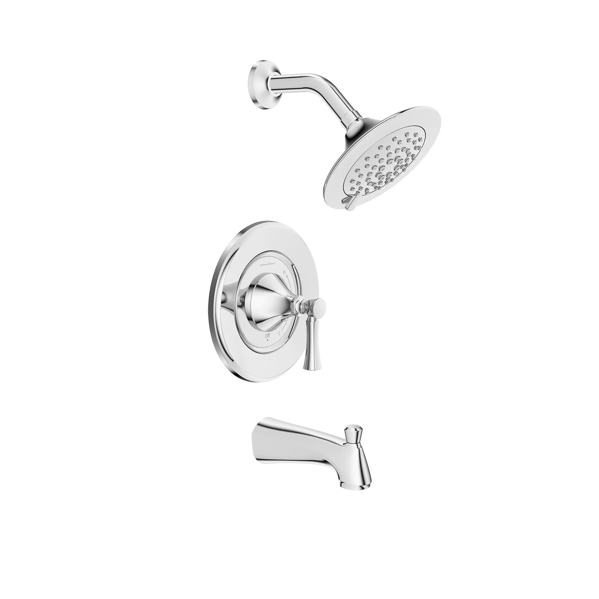 Chancellor® 1.8 GPM/6.8 LPM Tub and Shower Trim Kit with Ceramic Disc Valve Cartridge & Lever Handle - Perfect for Bathroom Renovation and Modern Home Upgrades