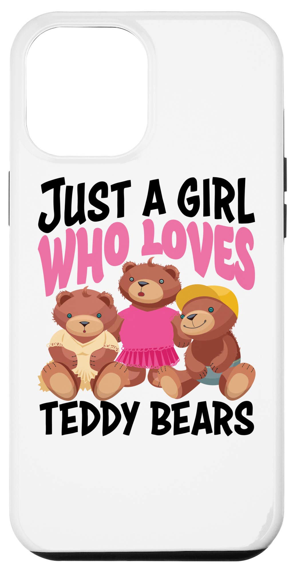 iPhone 12 Pro Max Teddy Bear Case - Cute Gift for Girls Who Love Plush Toys
