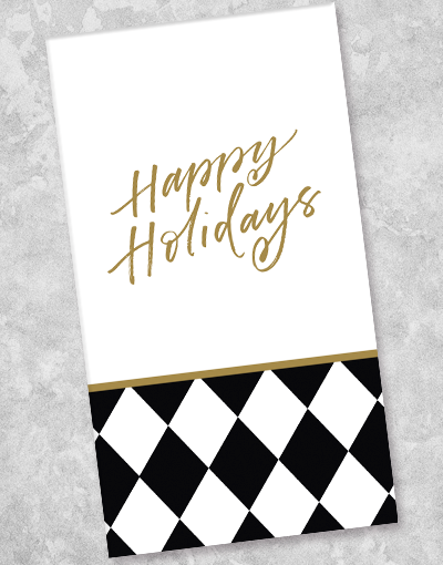Happy Harlequin Guest Towel Napkins - 36 Count Cotton Bathroom & Kitchen Towels for Parties, Weddings, and Home Decor