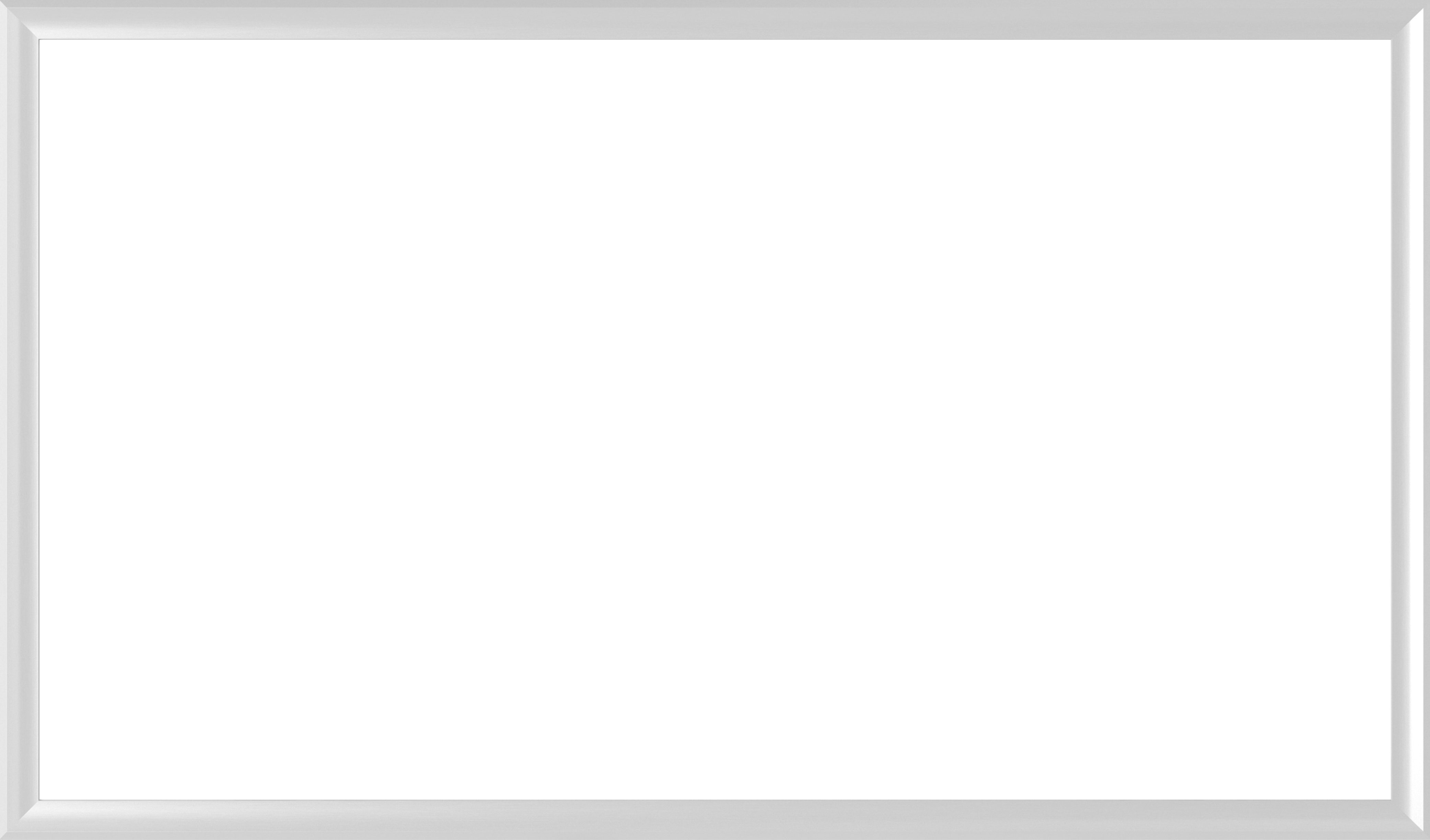 Samsung Frame TV Bezel - Pure White Alloy Prismatic Design (2017-2020 Models) | Perfect for Modern Living Room & Home Theater Decor