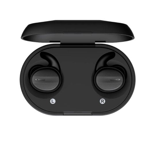 BlueAnt PUMP AIR X Wireless Earbuds - Black | Bluetooth 5.0, 30H Playtime, IPX7 Waterproof for Gym, Running & Travel