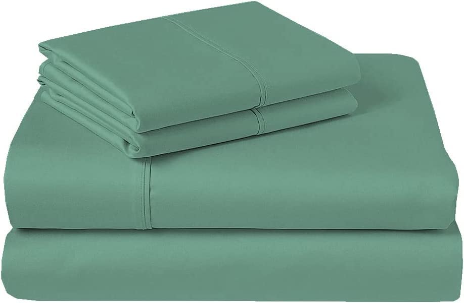 Premium Full Size Sheet Set - 100% Cotton Breathable & Cooling Bed Sheets with 15