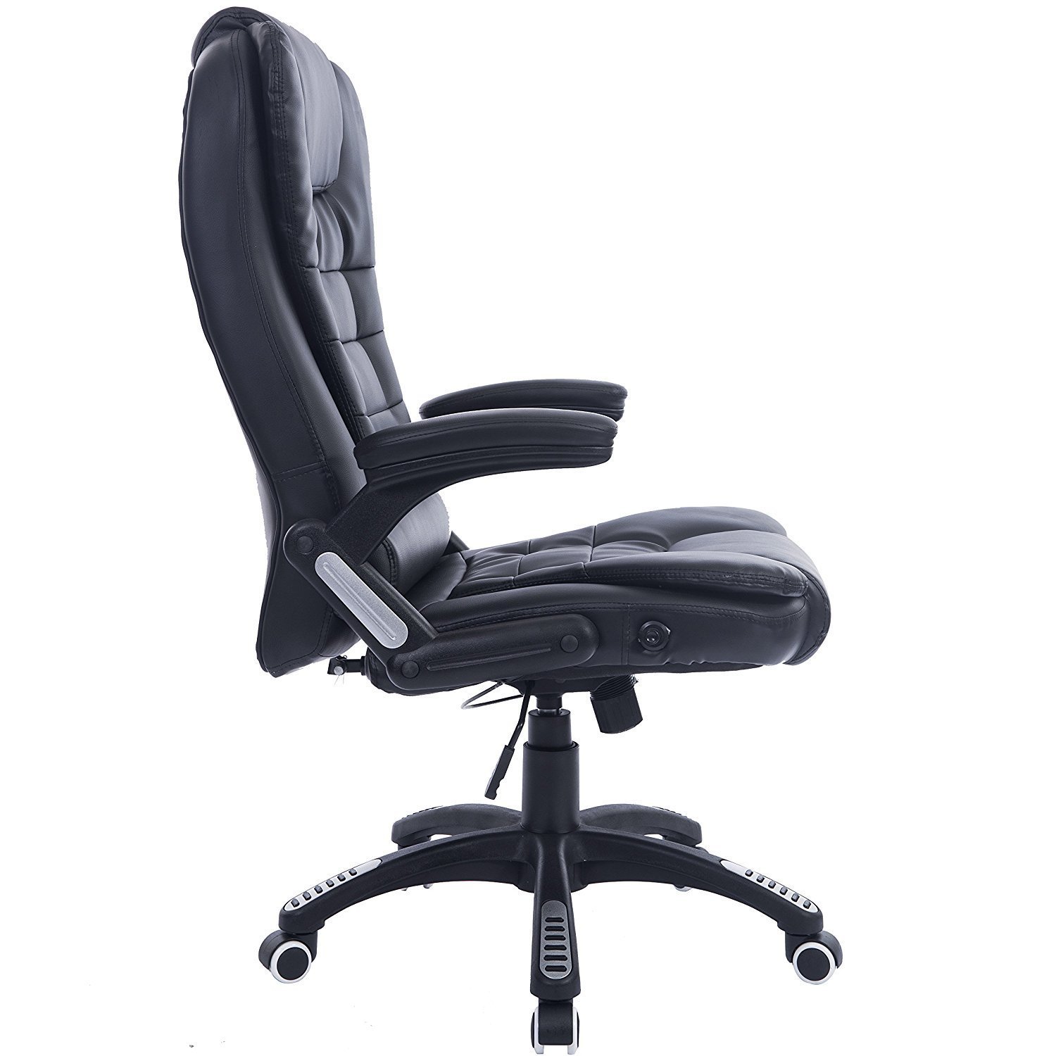 Premium High Back Executive Office Chair with Extra Padding & Recline - Black - Ideal for Home Office, Conference Rooms & Long Work Sessions