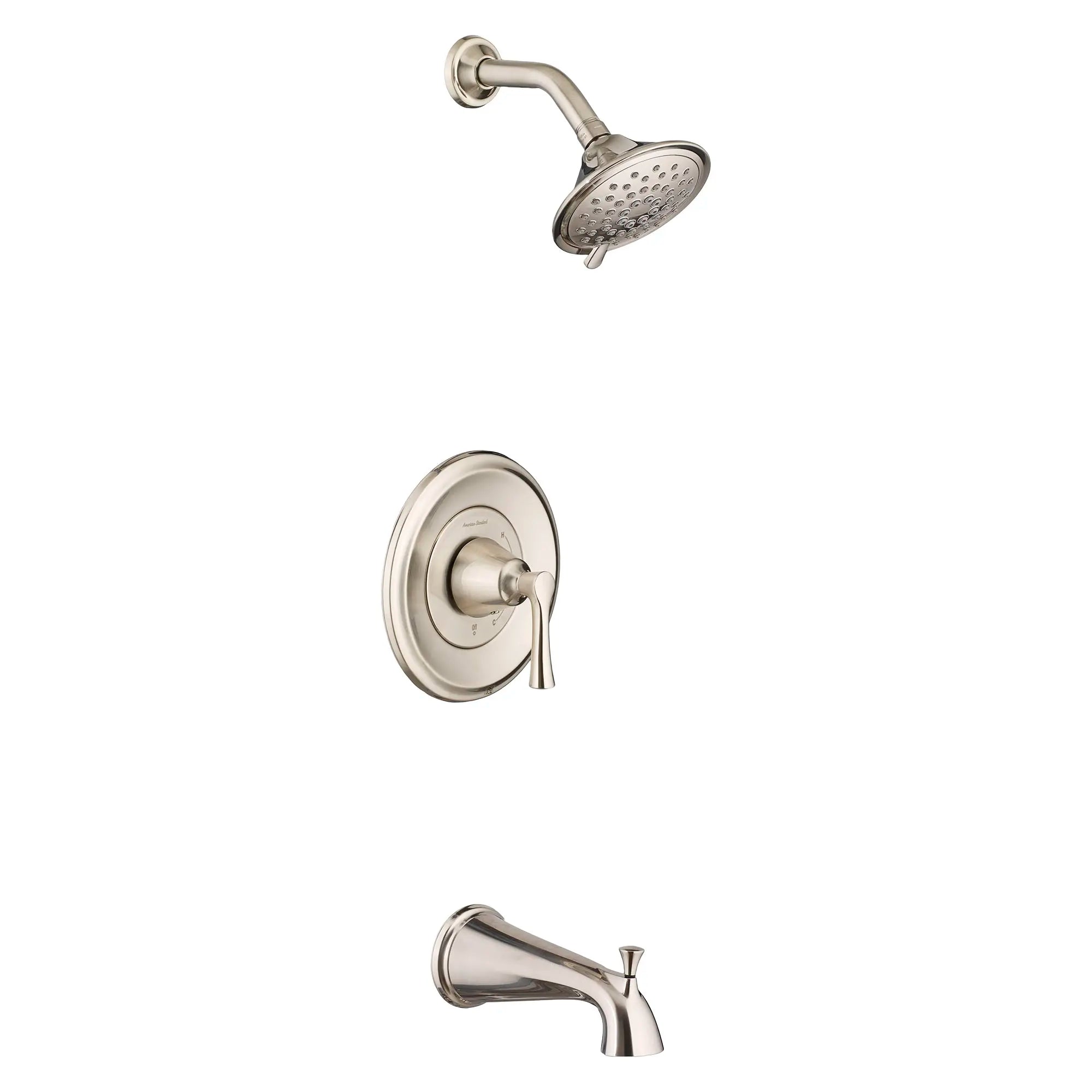 Estate 1.8 GPM/6.8 LPM Water Saving 3-Function Showerhead Tub and Shower Trim Kit with Double Ceramic Pressure Balance Cartridge & Lever Handle - Perfect for Bathroom Renovation and Water Conservation