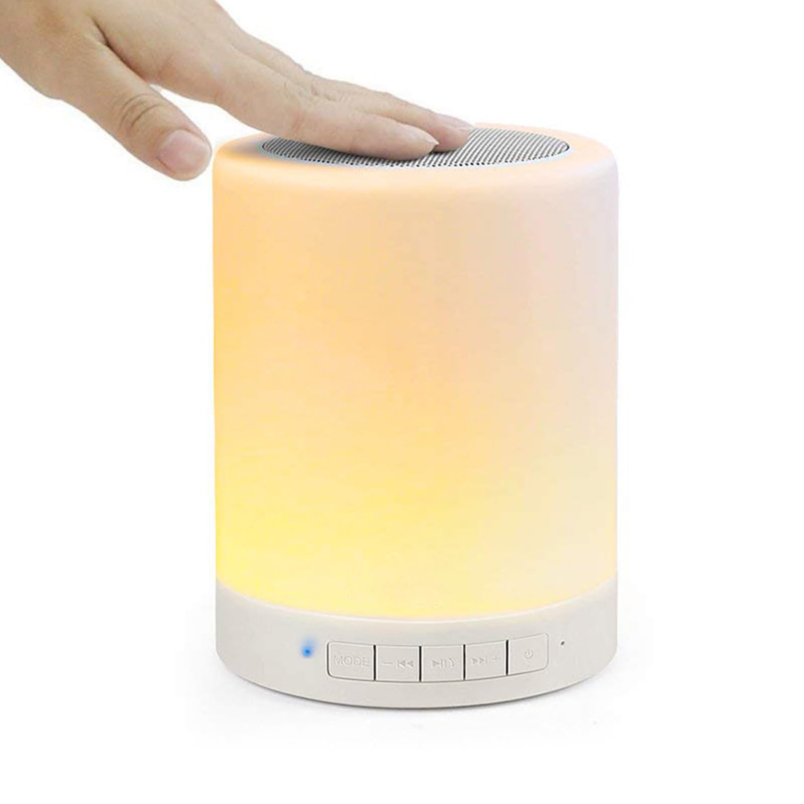 Eurobuy Portable LED Touch Night Lamp - 7 Color Changing, Built-in Speaker, Touch Sensor Control for Bedroom, Living Room, Office | Perfect as Bedside Night Light, Reading Lamp & Ambient Lighting