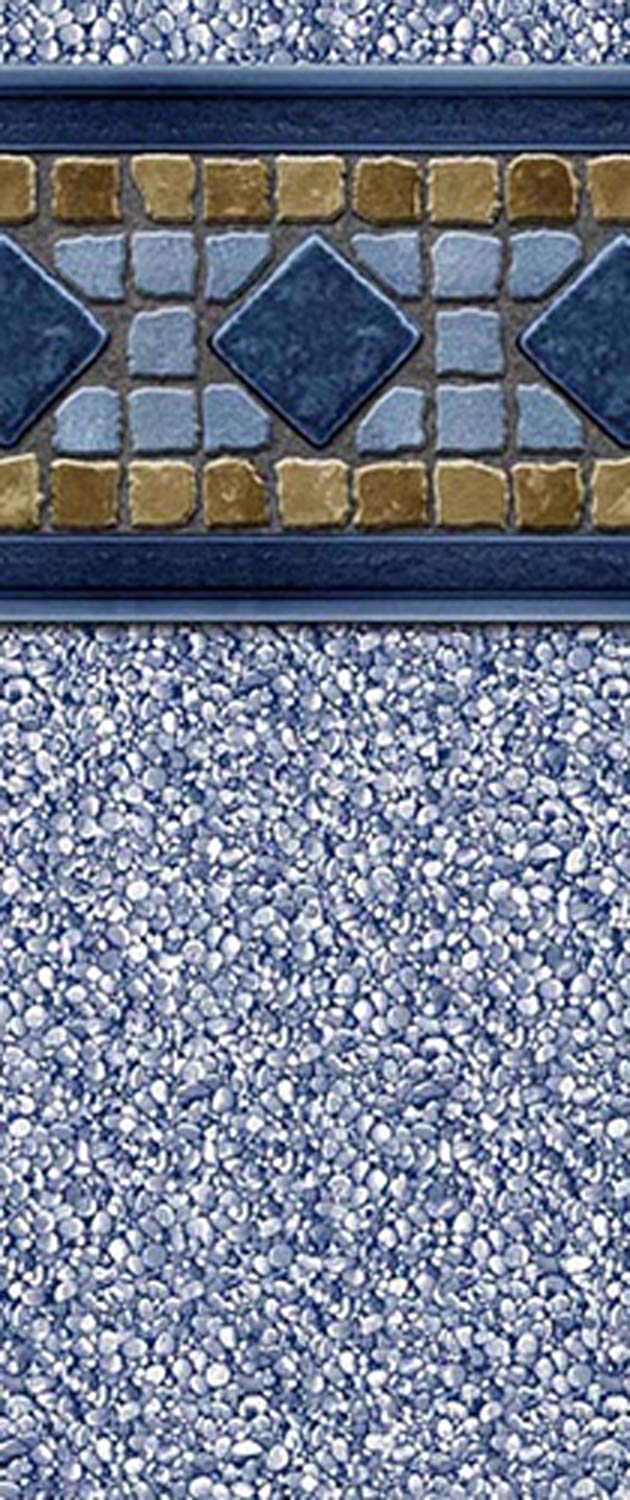 Smartline Laguna 18-Foot Round Above Ground Pool Liner - UniBead Style, 52-Inch Wall Height, 25 Gauge Virgin Vinyl, Heavy Duty & Weather Resistant - Perfect for Steel Frame Swimming Pools, Backyard Summer Fun & Family Gatherings