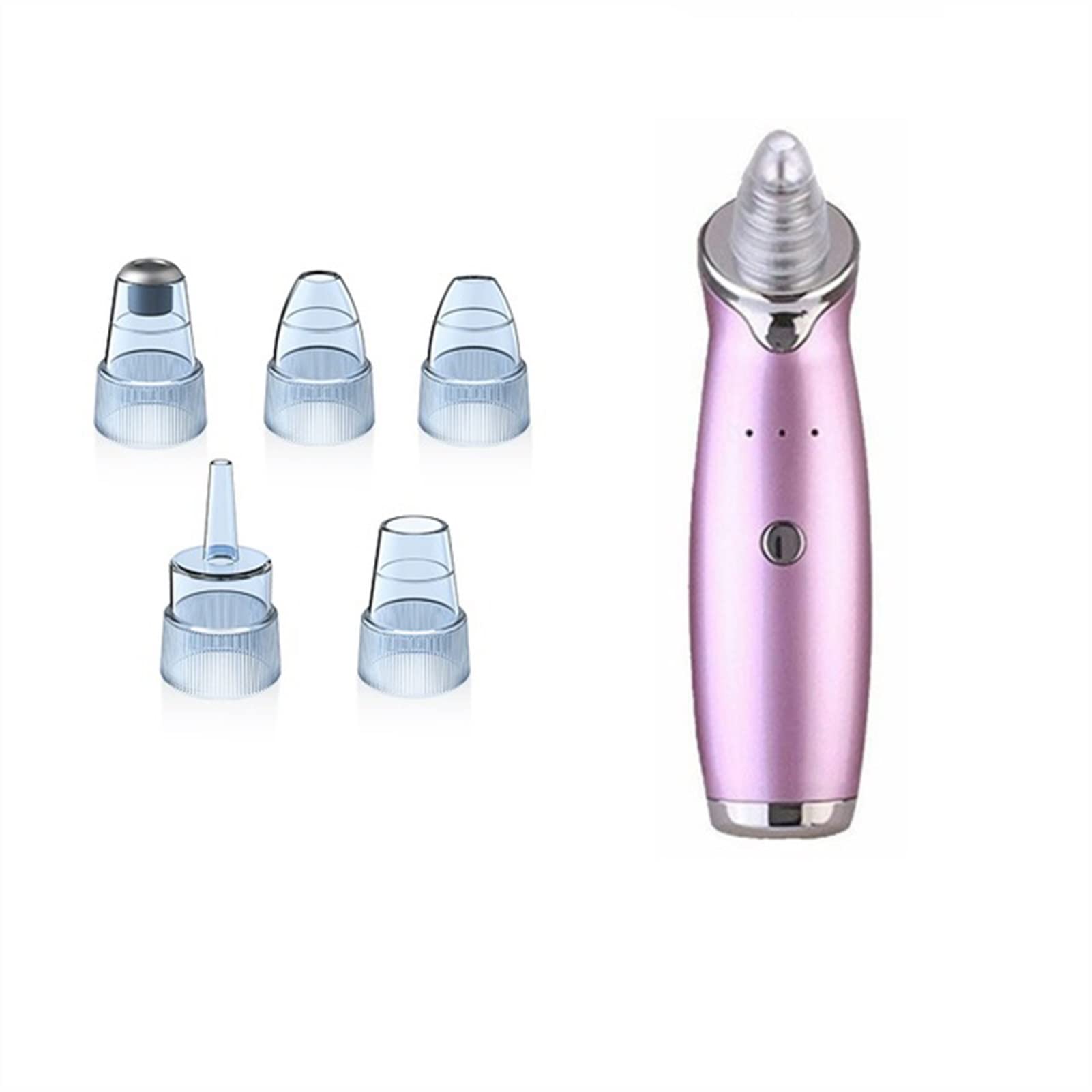 HEYUANPIUS Blackhead Vacuum Kit - USB Powered Facial Pore Cleaner & Acne Removal Tool for Women & Men | Purple | Perfect for At-Home Spa Days & Skincare Routines