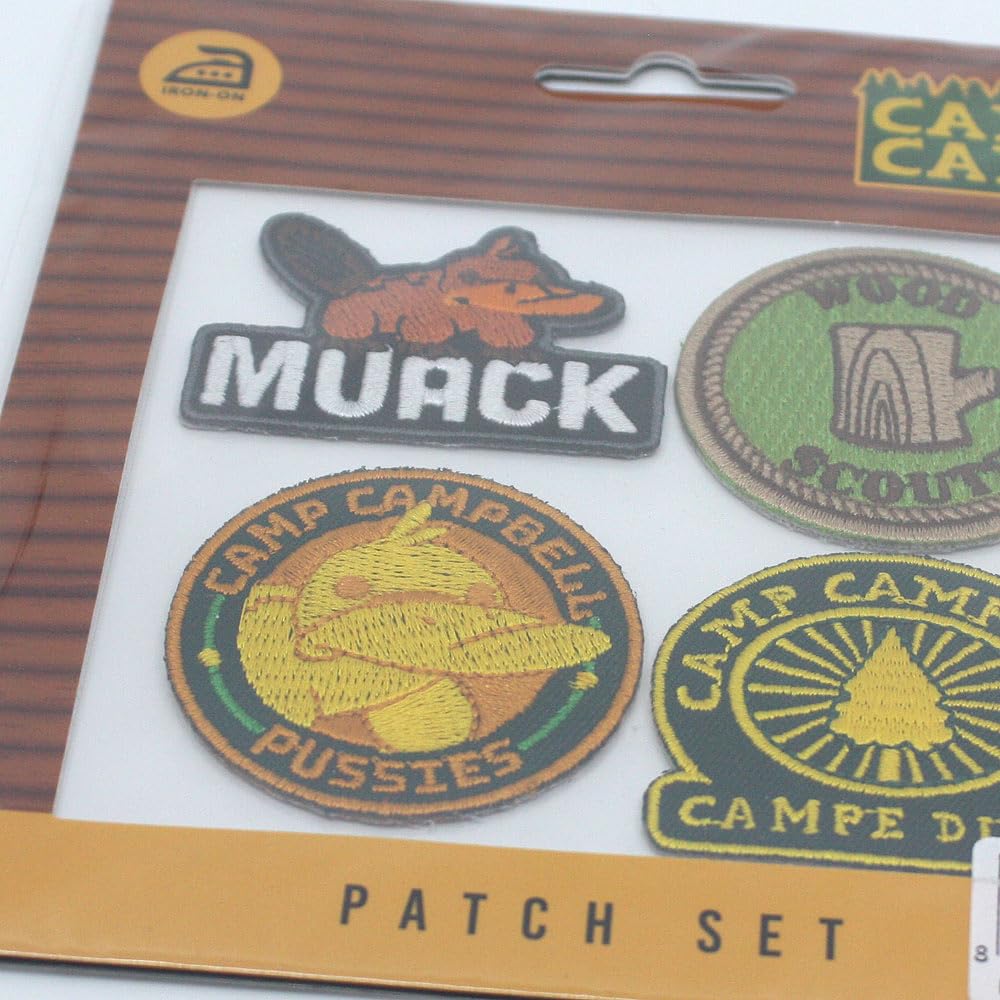 Woven Embroidered Iron-On Backing Patch for Clothing & Accessories - Camping Style DIY Customization (Perfect for Jackets, Bags, Hats & Denim)