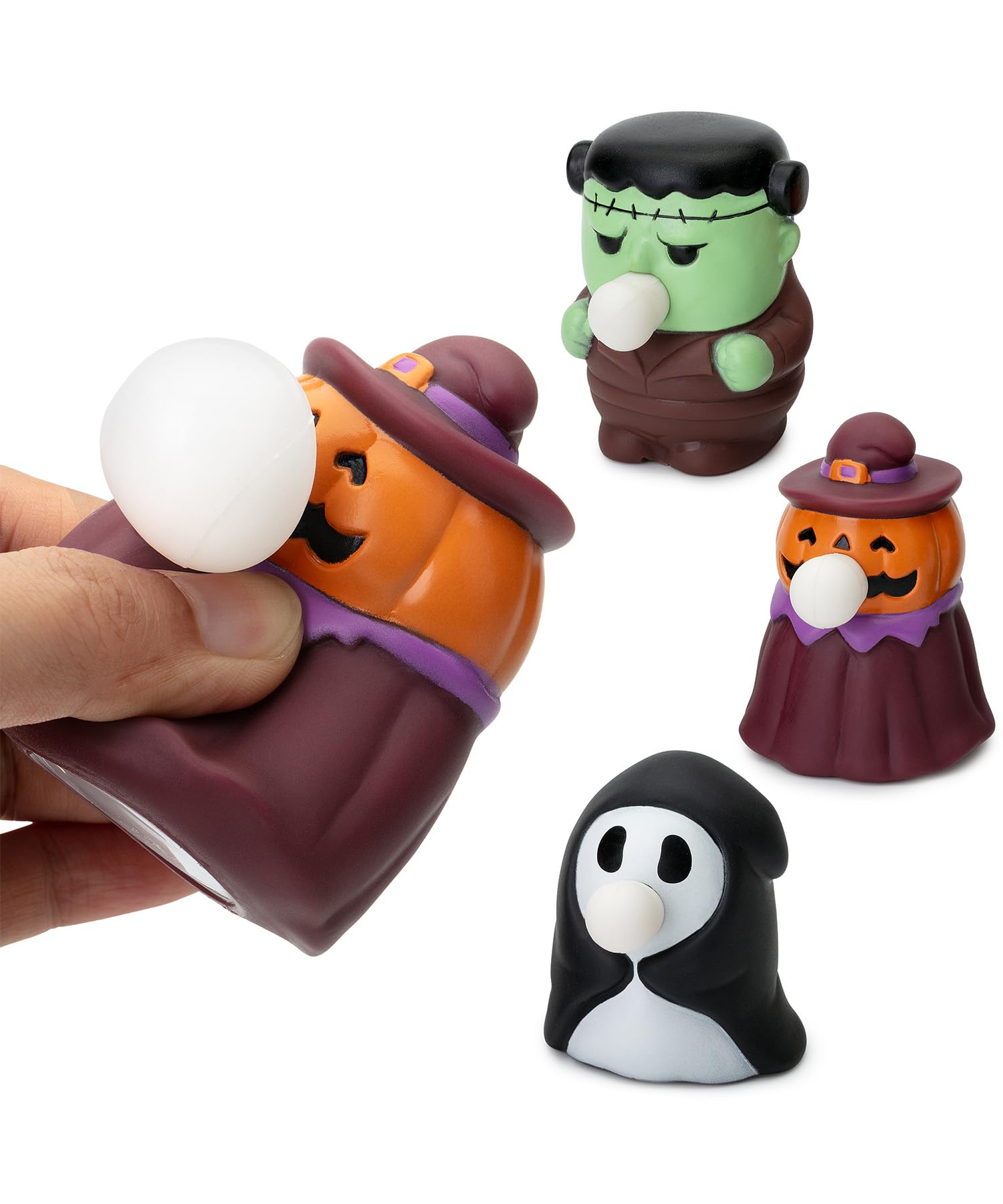 Mr. Pen Halloween Squishy Toys - 3 Pack Slow Rising Stress Relief Toys for Kids | Cute Halloween Party Favors, Classroom Rewards & Sensory Play Fidget Toys