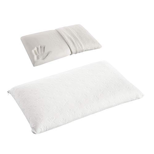 Magniflex Classico Standard Memory Foam Pillow - Soft Hypoallergenic Pillow for Side, Back & Stomach Sleepers - Italian Made Luxury Bedding for Home, Hotel & Travel Use