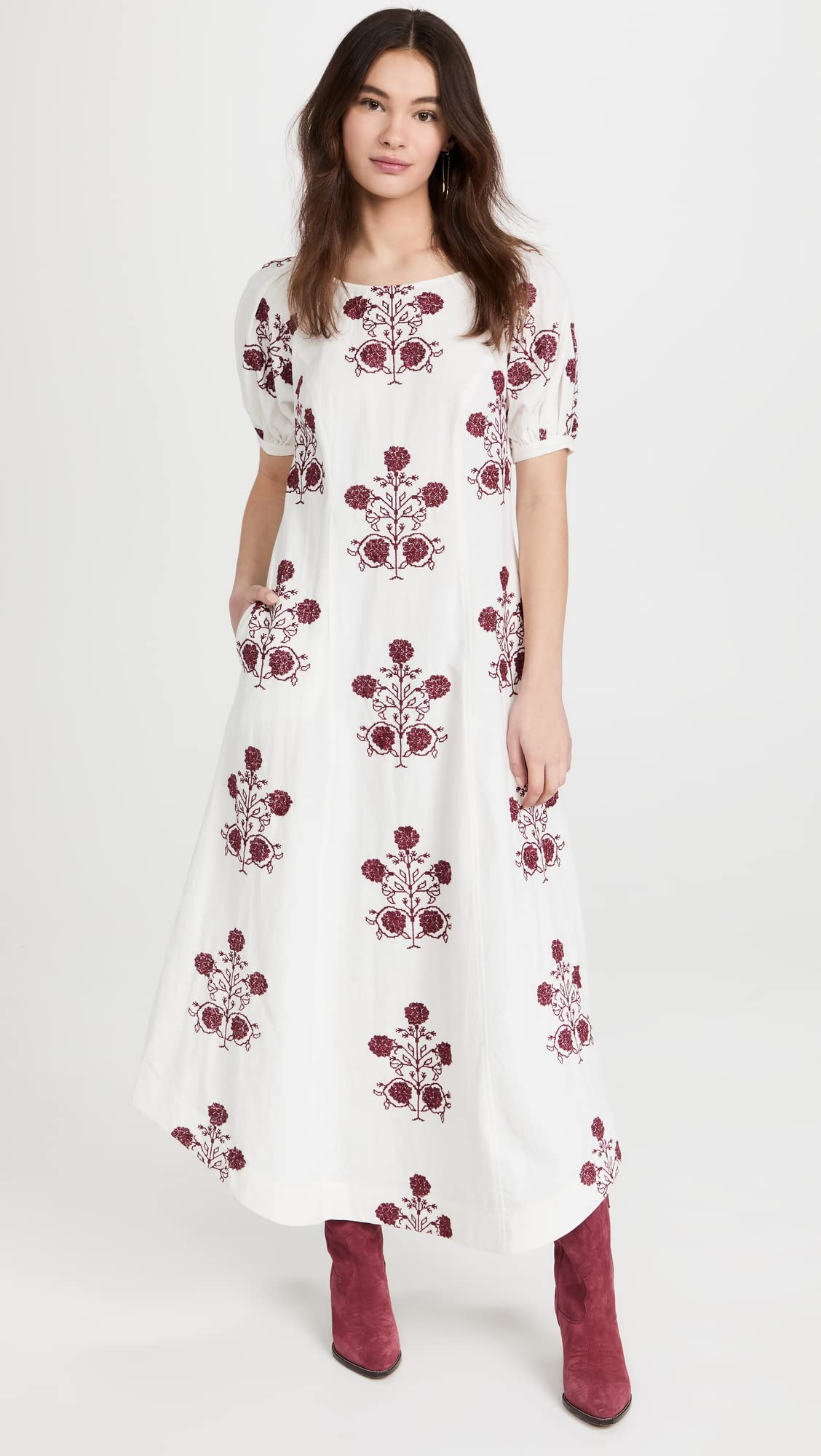Free People Cactus Flower Dress Lazy Bones Combo - Women's Size XS (0-2) | Boho Summer Dress for Beach, Music Festivals & Casual Outings