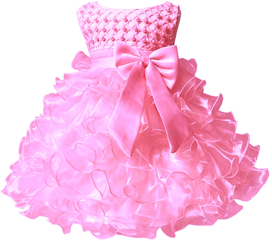 Jup'Elle Baby Girl Dresses - Elegant Ruffle Lace Pageant Party Dress for Weddings & Special Occasions | Perfect Flower Girl Dress for Birthday, Baptism & Photo Shoots