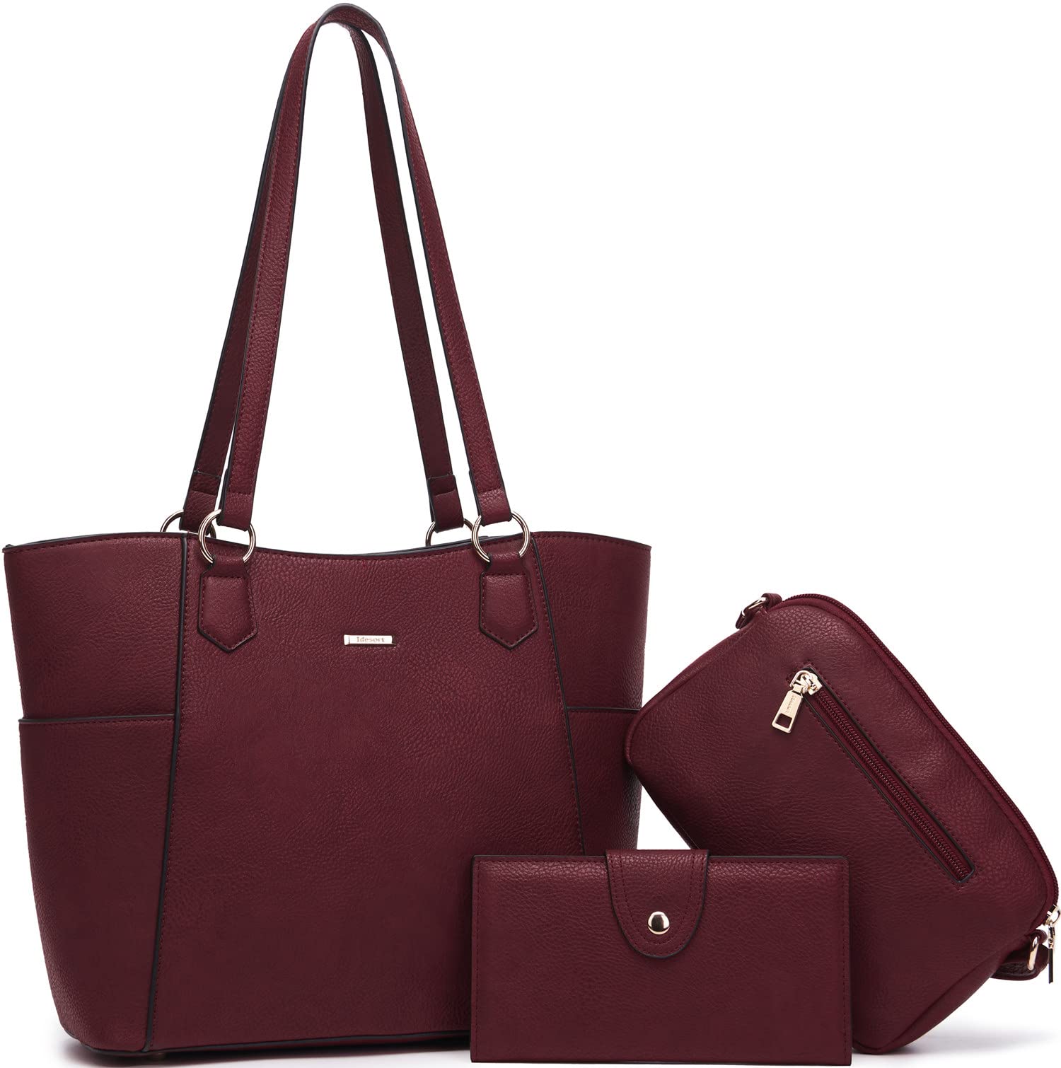Stylish Women's Tote Handbags with Wallet Set - Large Shoulder Bags & Crossbody Purses for Work, Travel & Everyday Use