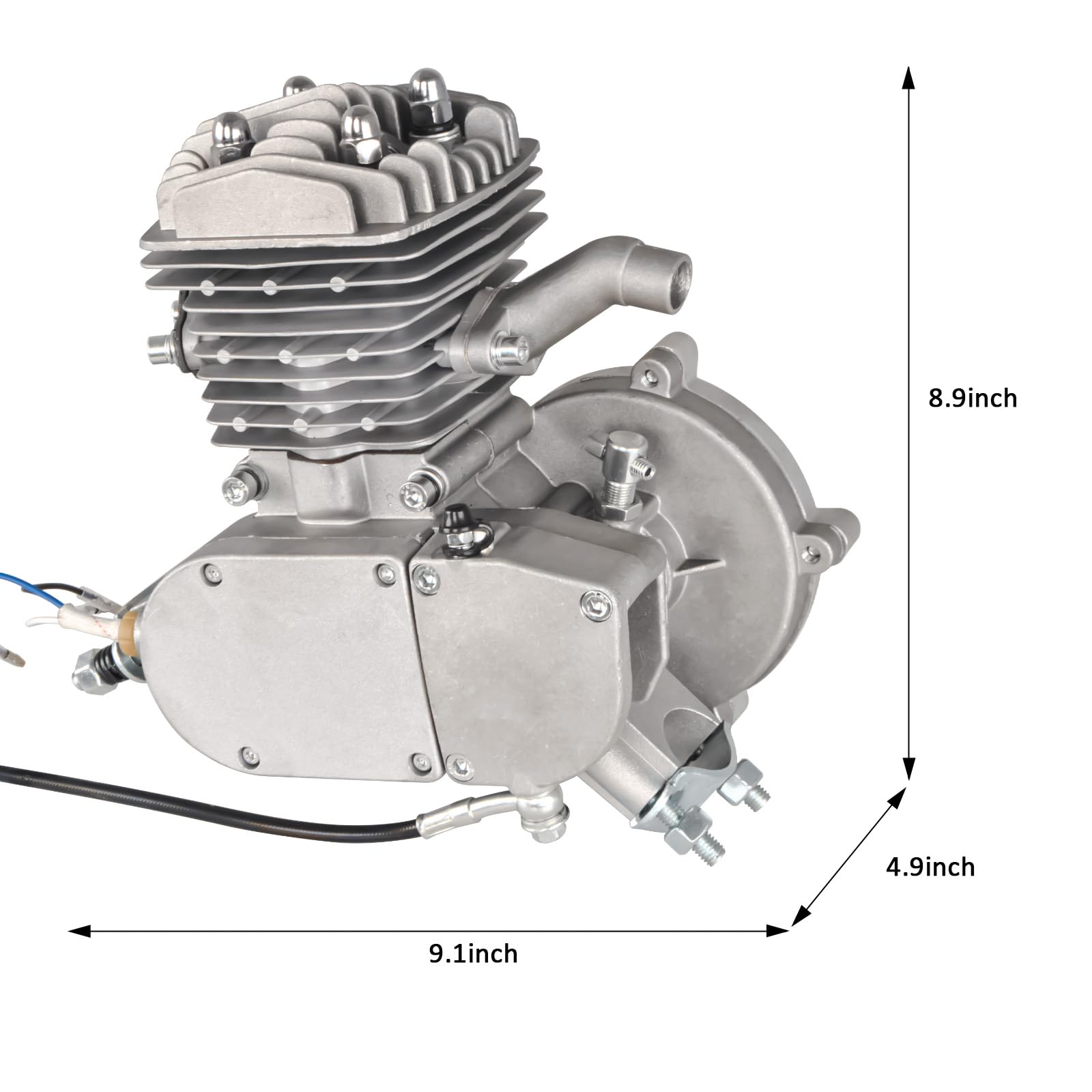 80cc Bicycle Motor Kit with Hydraulic Clutch - 2 Stroke Gas Engine Conversion for Mountain & Road Bikes - Upgrade Your Ride for Commuting, Off-Road Adventures & Urban Exploration
