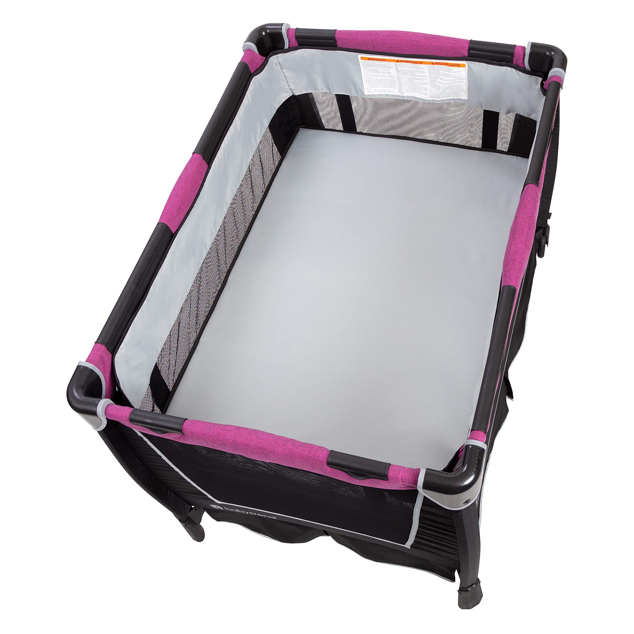Baby Trend Retreat Nursery Center Playard - Portable Crib & Playpen for Infants & Toddlers, Mulberry - Perfect for Home, Travel & Daycare Use