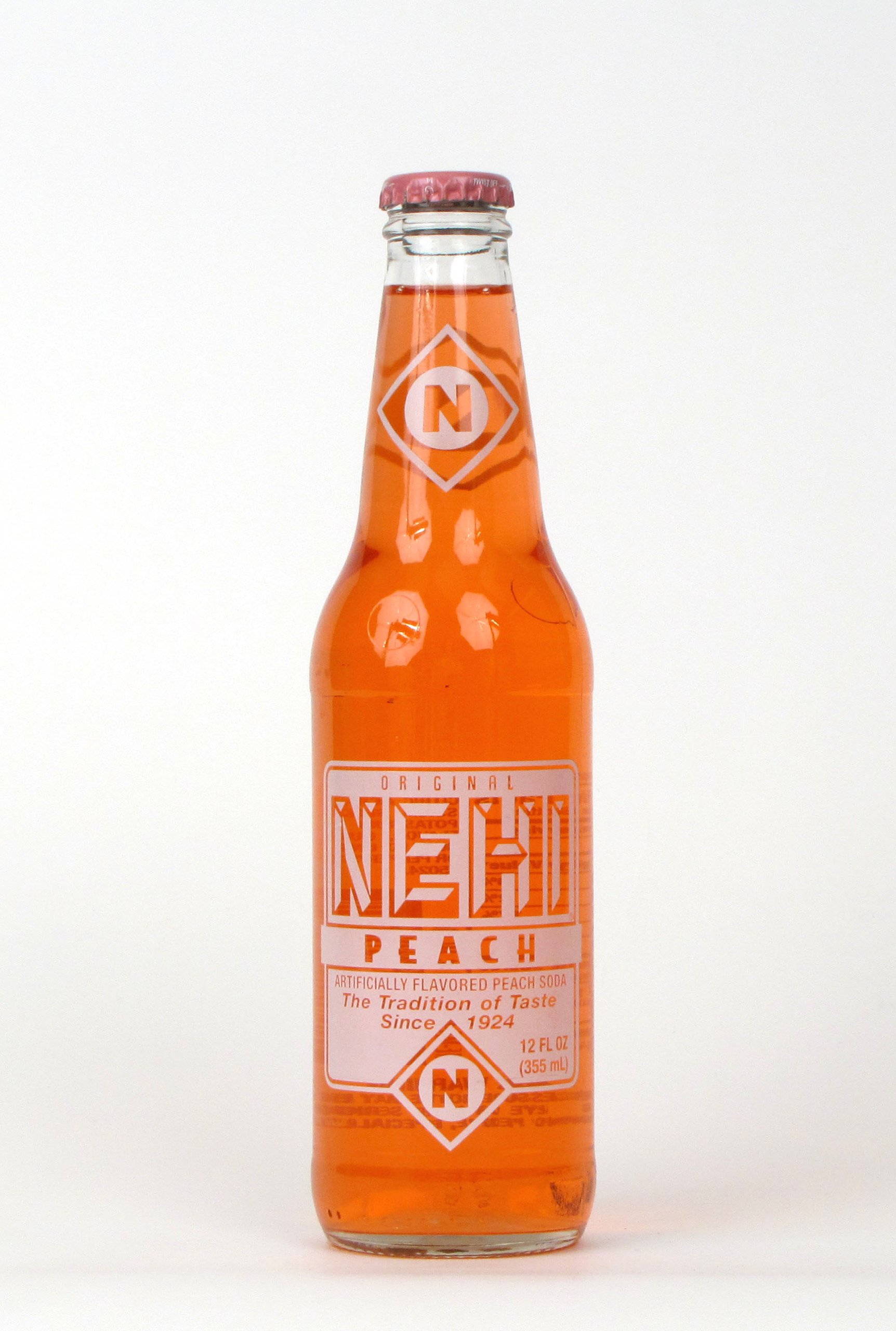 Nehi Peach Soda - 12oz Glass Bottles (6-Pack) | Refreshing Vintage Peach Flavored Soft Drink for Parties, BBQs & Summer Gatherings